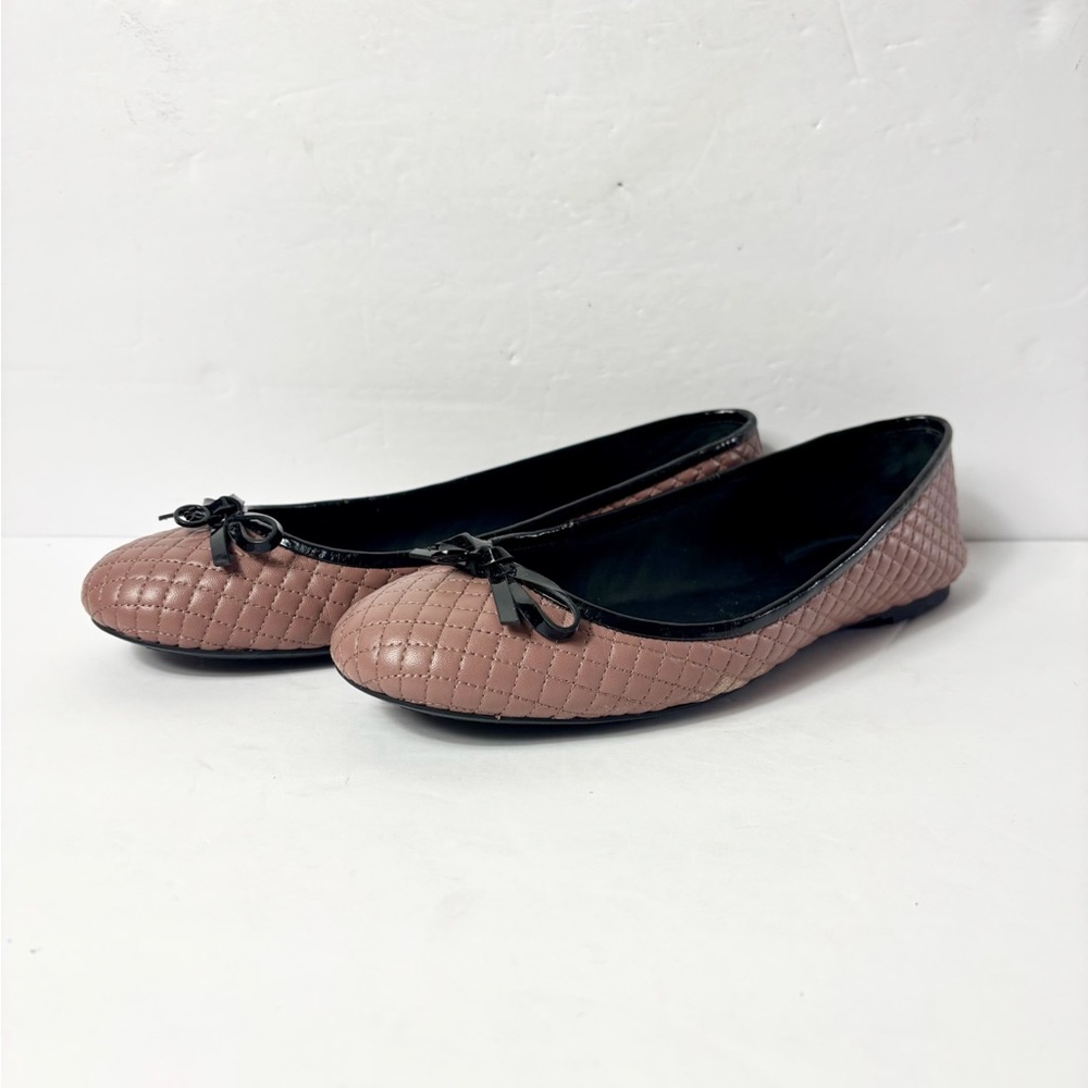 Michael kors Elegant Brown Quilted Ballet Flats - Picture 2 of 9
